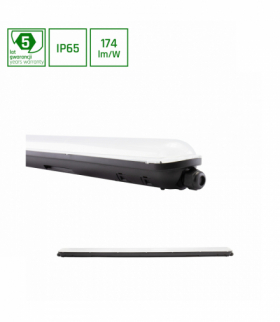 LIMEA GIGANT HERMETYK 1200mm 38W NW 230V 120ST IP65 IK10 1190x72x70mm CZARNY Spectrum SLI028025NW_PW_BLACK