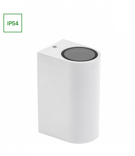 PARETE GU10 X2 DWUKIERUNKOWY KINKIET 250V IP54 150 x 73 x 95mm BIAŁY Spectrum SLIP007010