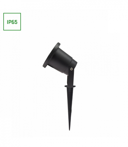 Lampa wbijana do ziemi, ruchoma FLORI GU10 ALU 250V IP65 98x145mm CZARNA Spectrum SLIP012012