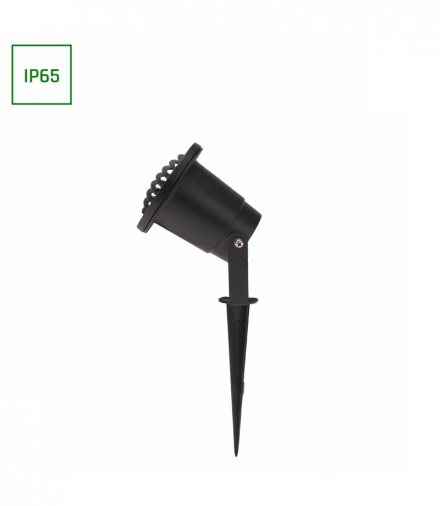 Lampa wbijana do ziemi, ruchoma FLORI GU10 ALU RAY 250V IP65 98x160mm CZARNA Spectrum SLIP012013