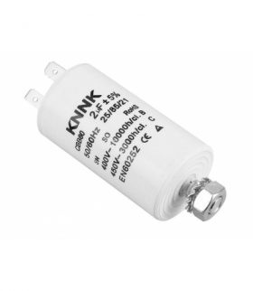 Kondensator silnikowy 2 uF / 450 VAC. LXKONN02