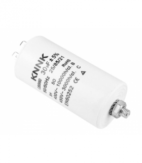 Kondensator silnikowy 30 uF / 450 VAC. LXKONN09