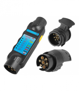 Tester gniazd i wtyczek przyczep + adaptery 13/7 7/13. LXG02331