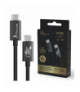 Extralink Smart Life USB Type-C to Type-C Cable Braided Czarny Kabel USB-C 240W, 40Gbps, 200cm EXTRALINK CABESL05