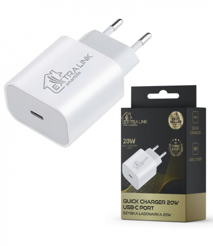 Extralink Smart Life Fast Charger 20W Ładowarka USB-C EXTRALINK CHARESL03