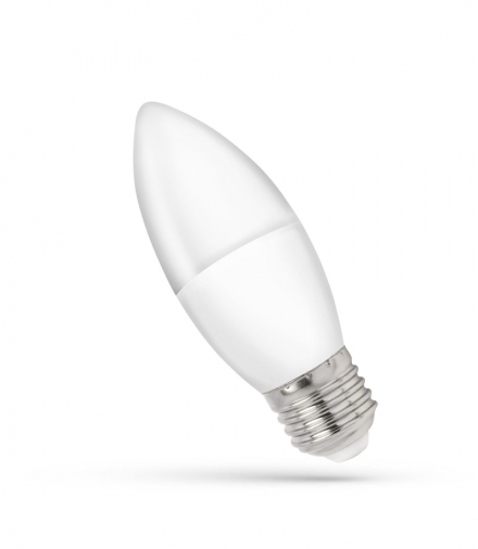 LED ŚWIECOWA E27 230V 8W CW zimna Spectrum WOJ+14224_8W