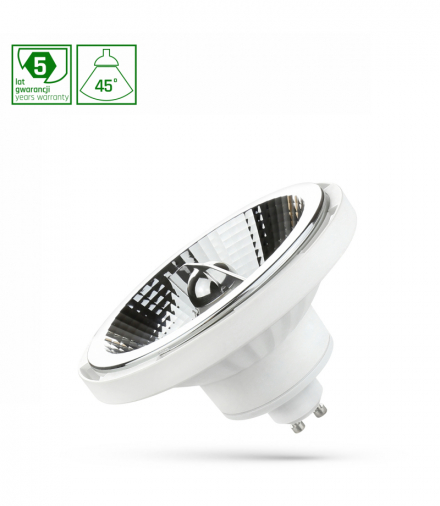 LED AR111 GU10 230V 12W SMD 45ST WW BIAŁY SPECTRUM 5 LAT GWARANCJI Spectrum WOJ+14563