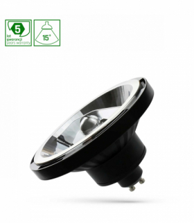 LED AR111 GU10 230V 12W COB 15ST WW CZARNY SPECTRUM 5 LAT GWARANCJI Spectrum WOJ+14570