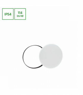 NYMPHEA BLACK & WHITE RINGS 18W CW 230V 115st IP54 FI250x52 BIAŁY/CZARNY OKRĄGŁA Spectrum SLI031034CW_PW