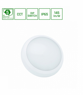 NYMPHEA CITY PRO 2 18/24W CCT 230V 120st IP65 IK08 FI320x80mm BIAŁY okrągła 5 lat gw. Spectrum SLI031039CCT_PW