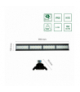 HALLS LINE HIGH BAY 200W NW 230V 75X140ST IP66 IK10 990X126X95MM CZARNY 5 LAT GW. 0-10V Spectrum SLI048005NW_PW
