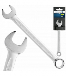 Klucz płasko oczkowy ze stali CrV, 24 mm, DIN 3113 Hogert HT1W424-1
