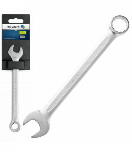 Klucz płasko-oczkowy 36 mm, CrV, DIN 3113 Hogert HT1W436-1