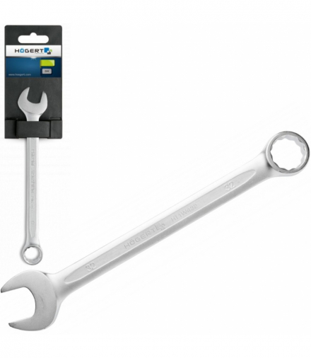 Klucz płasko-oczkowy 55 mm, CrV, DIN 3113 Hogert HT1W455-1