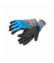 FILS rękawice powlekane 3/4 nitrylem piankowym niebieskie/szare/czarne 9 Hogert HT5K764-9