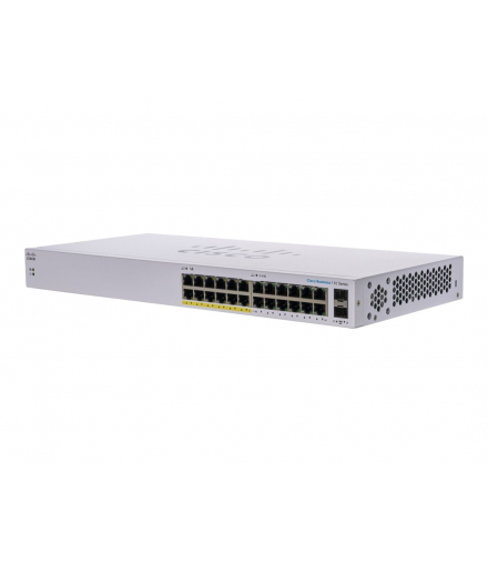 Cisco CBS110-24PP Switch 24x RJ45 1000Mb/s, 12x PoE, Desktop, Rack, Niezarządzalny, 100W CISCO CBS110-24PP-EU