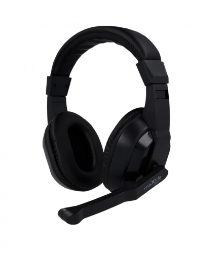 Maxlife Home Office słuchawki przewodowe z mikrofonem MXHH-01 1,5 m czarne TFO OEM0002319