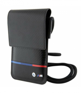 Portfel, etui zawieszane BMOWBPUCARTCBK czarna PU Carbon Tricolor Line TFO BMW BRA100376