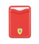 Ferrari portfel FEWCMRSIR czerwony Cardslot Magsafe PU Leather TFO BRA100365