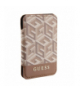 Guess portfel GUWMSHGCFSEW brązowy Wallet Cardslot Stand Gcube Stripe Magsafe TFO GSM175996