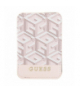 Guess portfel GUWMSHGCFSEP różowy Wallet Cardslot Stand Gcube Stripe Magsafe TFO GSM175997