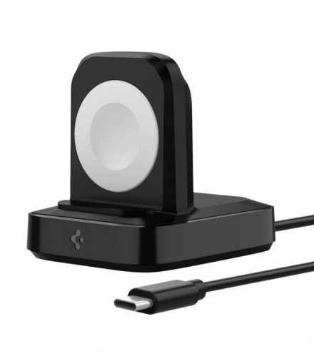 Spigen ładowarka bezprzewodowa PowerArc PF2002 do Apple Watch czarna TFO BRA012615