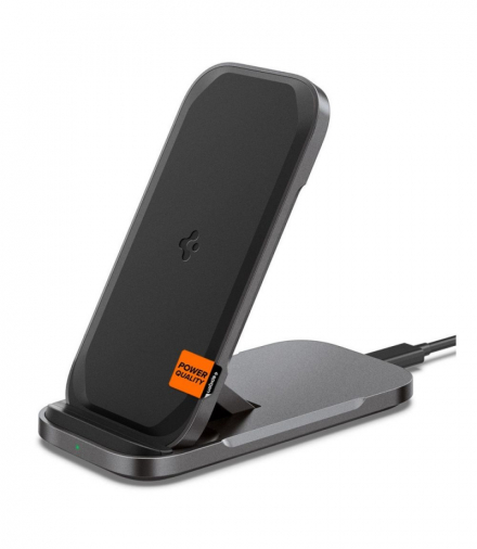 Spigen ładowarka bezprzewodowa PF2201 Arcfield 15W black TFO BRA012777