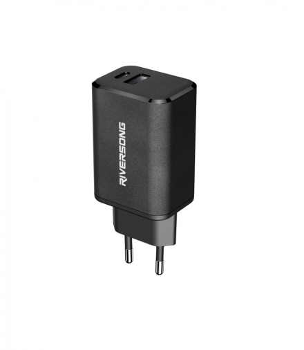 Riversong ładowarka sieciowa PowerKub G65 65W 1x USB 1x USB-C czarna AD96-EU TFO GSM173780