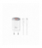 XO ładowarka sieciowa CE21 PD 33W 1x USB-C 1x USB biała + kabel USB-C - Lightning TFO GSM176814