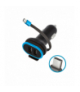 Forever ładowarka samochodowa CC-02 2x USB 3A czarna z kablem USB-C 0,2 m TFO GSM034043
