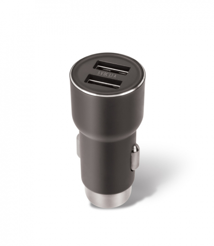 Forever ładowarka samochodowa CC-04 2x USB 3,1A czarna TFO GSM034098