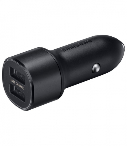 Samsung ładowarka samochodowa 2X USB fast charge czarna + kabel USB- C - USB- C TFO ZAMSPEAOMAR00070