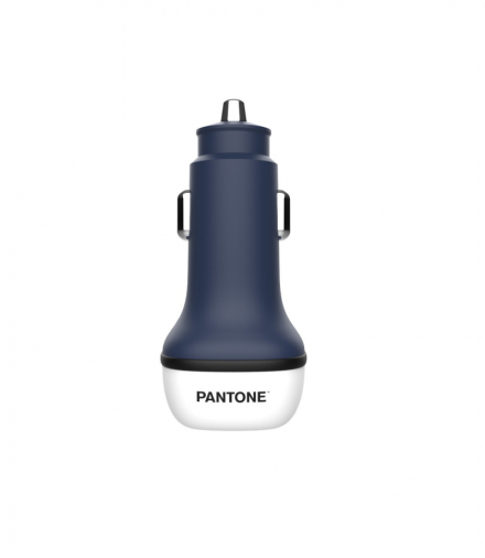 PANTONE ładowarka samochodowa 38W PD QC 1x USB 1x USB-C PT-PDDC05 Navy 2380C TFO GSM177138