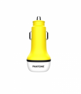 PANTONE ładowarka samochodowa38W PD QC 1x USB 1x USB-C PT-PDDC05 Yellow 102C TFO GSM177141