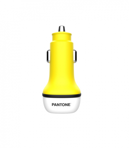 PANTONE ładowarka samochodowa38W PD QC 1x USB 1x USB-C PT-PDDC05 Yellow 102C TFO GSM177141