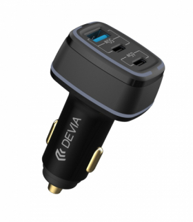 Devia ładowarka samochodowa Extreme 115W 2x USB-C 1x USB czarna TFO BRA013528