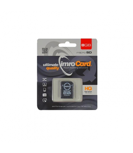 Imro karta pamięci 8GB microSDHC kl. 10 + adapter TFO KOM000654