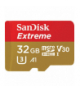 SanDisk karta pamięci EXTREME microSDHC (32GB, class 10, 100/60 MB/s, UHS-I) + adapter TFO AKKKPSANL32GA002