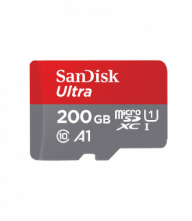 SanDisk karta pamięci 200GB microSDXC Ultra Android kl. 10 UHS-I 120 MB/s A1 + adapter TFO AKKSGKARSAN00062