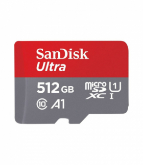 SanDisk karta pamięci 512GB microSDXC Ultra Android kl. 10 UHS-I 120 MB/s A1 + adapter TFO AKKSGKARSAN00064