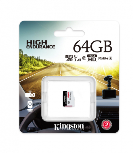 Kingston karta pamięci 64GB microSDXC Endurance kl. 10 UHS-I 95 MB/s TFO AKKSGKAPKIN00040