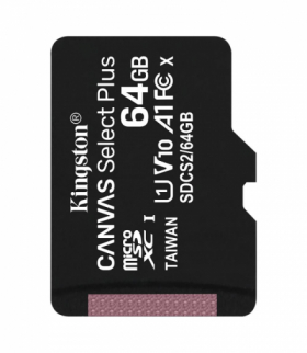 Kingston karta pamięci 64GB microSDHC Canvas Select Plus kl. 10 UHS-I 100 MB/s TFO AKKSGKARKIN00007