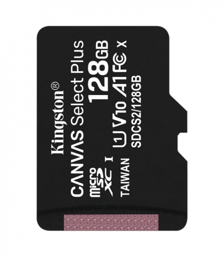 Kingston karta pamięci 128GB microSDHC Canvas Select Plus kl. 10 UHS-I 100 MB/s TFO AKKSGKARKIN00008