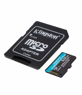 Kingston karta pamięci 512GB microSDXC Canvas Go! Plus kl. 10 UHS-I 170 MB/s + adapter TFO AKKSGKARKIN00012