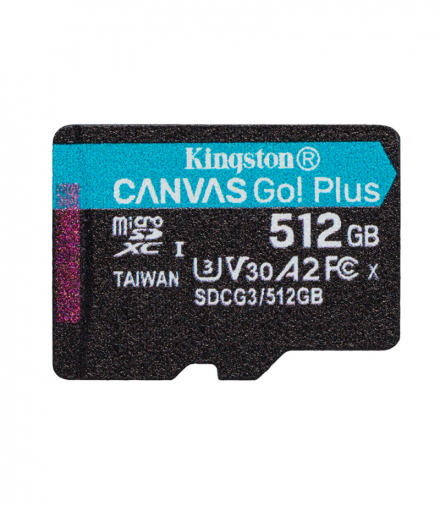 Kingston karta pamięci 512GB microSDXC Canvas Go! Plus kl. 10 UHS-I 170 MB/s TFO AKKSGKARKIN00016