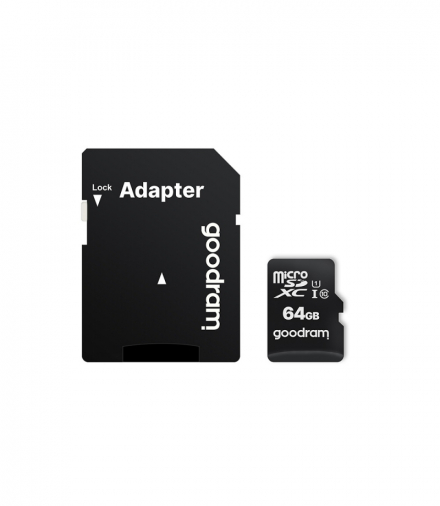 GoodRam karta pamięci 64GB microSDXC kl. 10 UHS-I 30 / 15 MB/s + adapter TFO AKKSGKARGDR00007