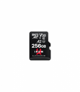 GoodRam karta pamięci IRDM 256GB microSD UHS-I U3 A2 V30 z adapterem TFO AKKSGKARGOO00007