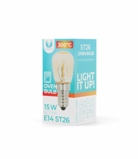 Żarówka do piekarnika E14 ST26 15W 230V 60lm 300° Forever Light RTV100497