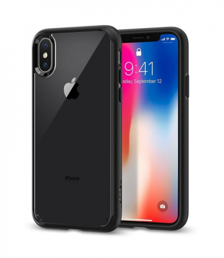 Ultra Hybrid do iPhone X / iPhone XS matt black TFO Spigen GSM036120