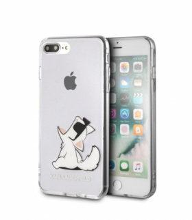 Nakładka do iPhone 7 Plus / 8 Plus KLHCI8LCFNRC przeźroczysty hard case Choupette Fun TFO Karl Lagerfeld GSM045306